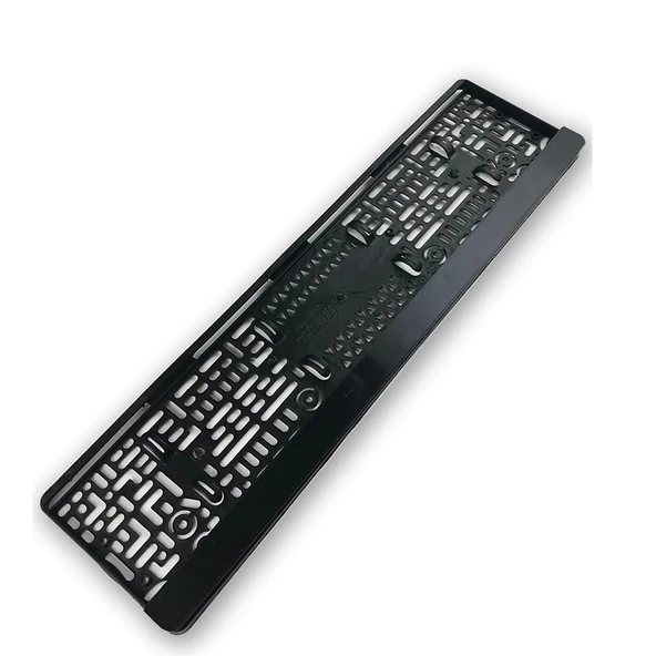 2 Adet Plakalık Parlak Siyah Boş - Çıtçıtlı Plaka Altı Siyah Renk - 2