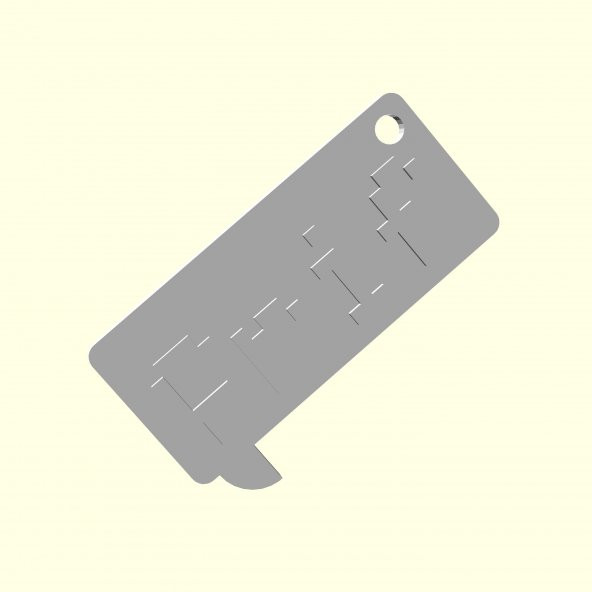 Arif Kişiye Özel Üretim Zincirsiz Anahtarlık Sevgiliye Eşe Hediyelik Tag Askı Organik Plastikten - 6