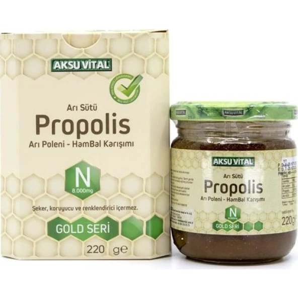 Aksu Vital Bal Polen Karışımlı N Vitaminli Propolisli Arı Sütü 8.000 mg - 2