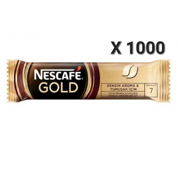 Nescafe Gold 2 gr 100'lü X 10 Paket ( Toplam 1000 adet )