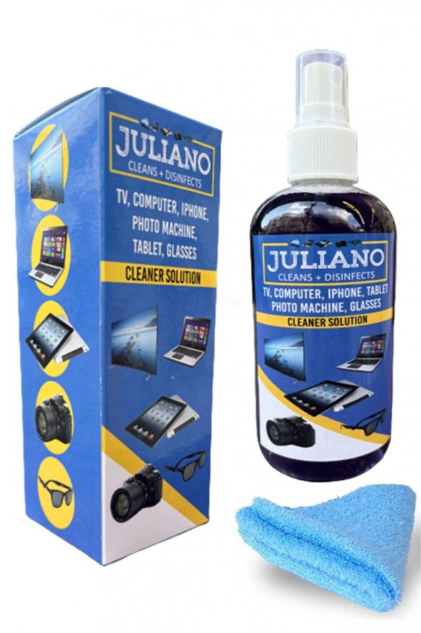 3 ADET - Gözlük, Cep Telefonu, Led, Bilgisayar, Ekran, Laptop, Tablet, Televizyon, Kamera Temizlik Seti – 250 ML Temizleyici - 2