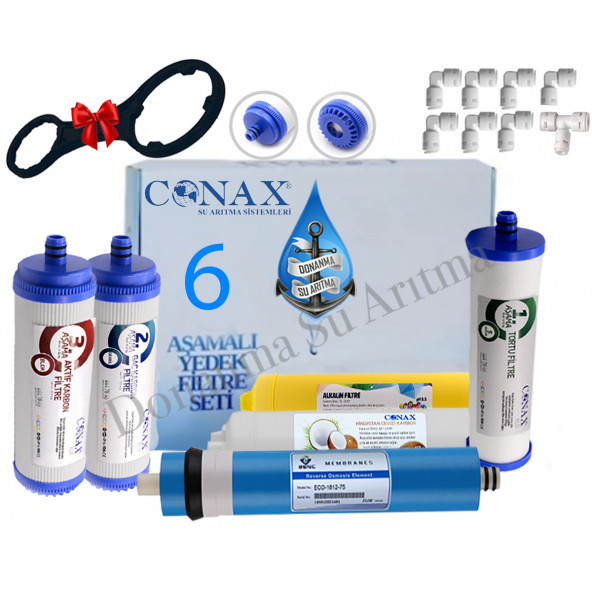 CONAX Gold Special 6 lı Yedek Filtre Seti BENC Membranlı