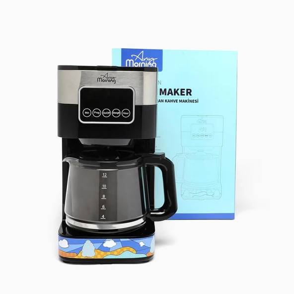 Any Morning SH21615S Filtre Kahve Makinesi, 900 W, 1.5L Kapasite, Zamanlayıcı ve Aroma Seçimi - 7