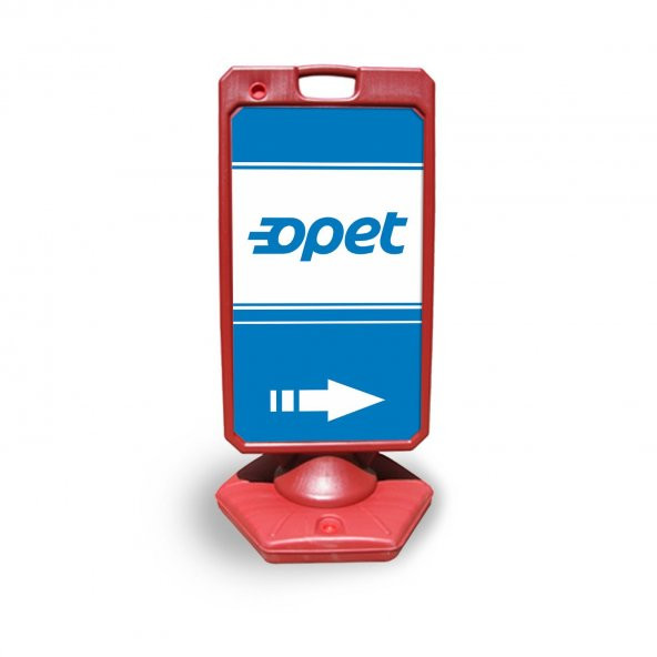 Opet   Reklam ve Yönlendirme Uyari Dubasi A Tabela Kırmızı - 1