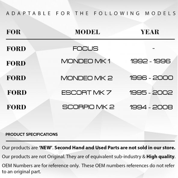 Ford Focus Mondeo Escort için Sunroof Motor Tamir Dişlisi - 4