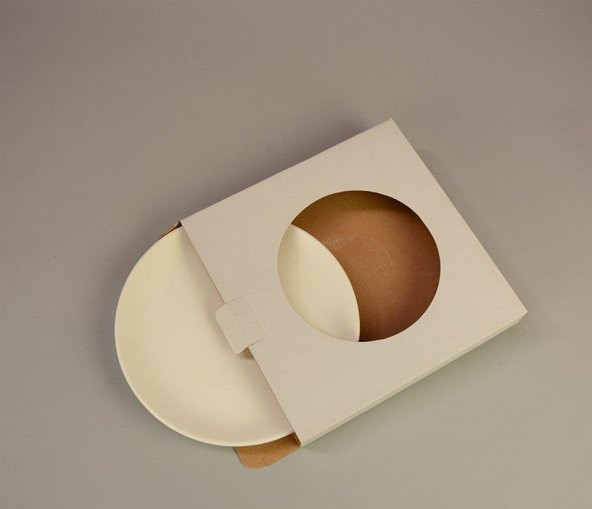 Mertaban Tabak (Kutulu)| Seramik Bisküvi 25 cm (Ham Ürün) - Resim 2