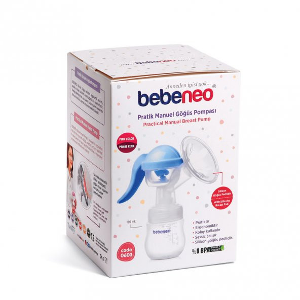 Pratik Manuel Göğüs Pompası - Silikon Göğüs Pedli Kullanışlı Rahat Kaliteli Göğüs Pompası - 3