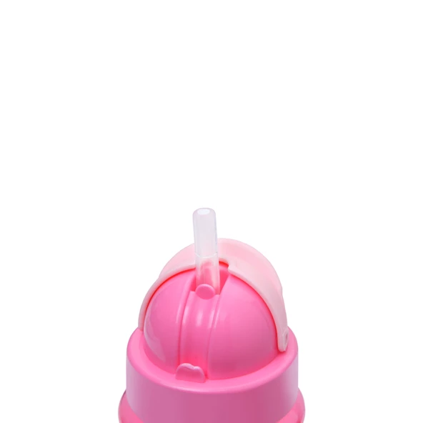 Pipetli Suluk Matara 300 ml - Pratik Kapaklı Pipetli Bebek Matarası - 2