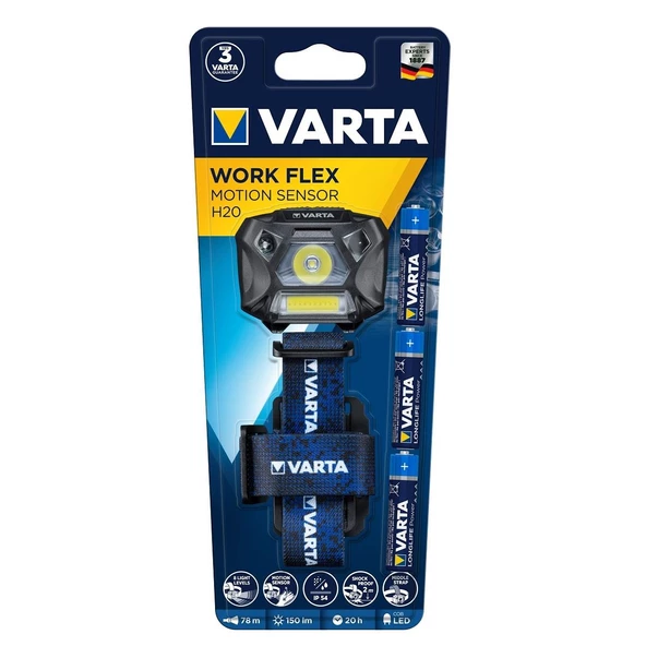 Varta 18648 Work Flex Motion Sensor Kafa Feneri