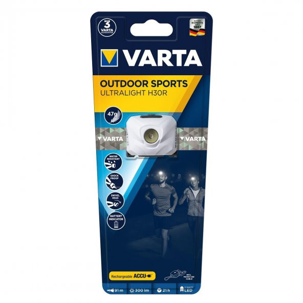 Varta 18631 Outdoor Sports UltraLight H30R Kafa Feneri
