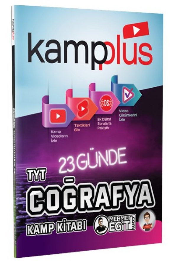 Kampplus 23 Günde TYT Coğrafya Kampı Video Anlatımlı Kamp Kitabı