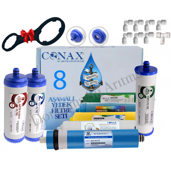 CONAX Gold Special 8 li Full Yedek Filtre Seti Benc Membranlı