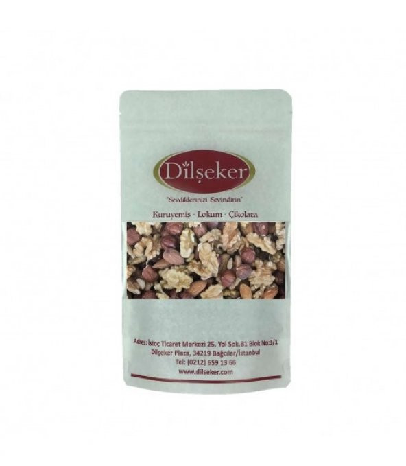 Dilşeker Lüks Çiğ Enerji (Ceviz+Badem+Fındık) 250 Gr.