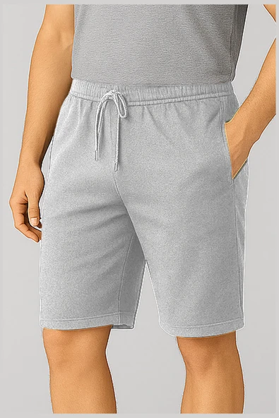 UNISEX GRİ ŞORT - 2