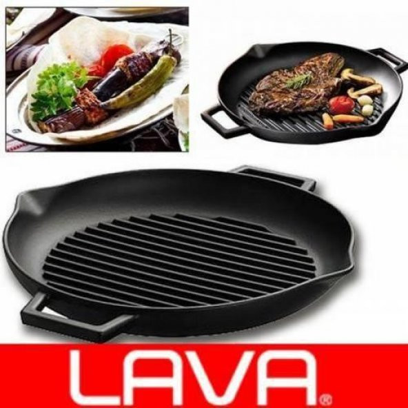 Lava Lv Eco Gt 30 T5 Yuvarlak Döküm Demir Izgara Tava 30 Cm - 2