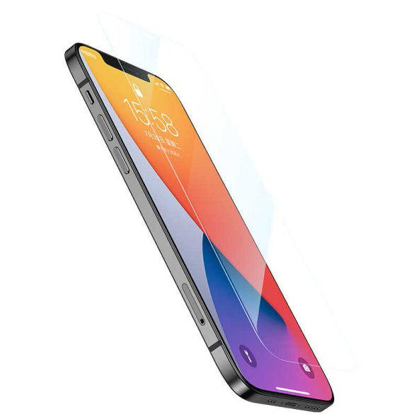 Vendas iPhone 12 Pro Uyumlu Corning Gorilla Glass Sertifikalı B-CKR+ Temperli Cam Ekran Koruyucu