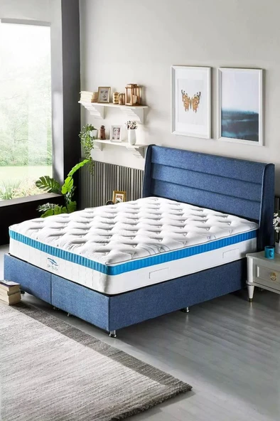Niron Dry Touch Çift Kişilik Paket Yaylı Lüks Full Ortopedik Yatak 160x200 cm ürün görseli