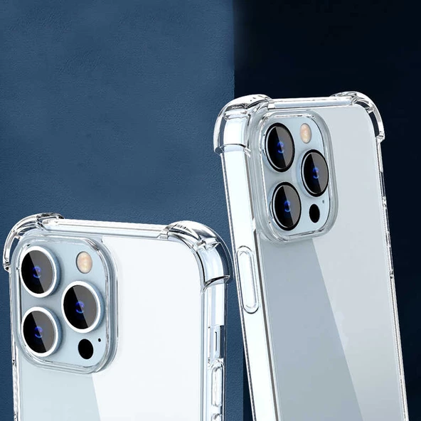 Vendas iPhone 14 Pro Max Uyumlu (14 Pro Max) Wall Serisi Airbag Köşeli Nitro Anti-Shock Silikon Kılıf - 6