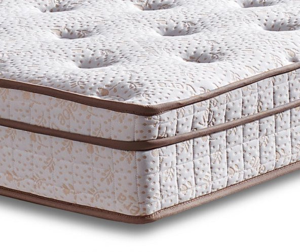 Niron Helen 90x200 cm Tek Kişilik Yatak Baza Başlık Seti Aloe Vera Yatak, Kumaş Baza, Başlık Takımı - 3