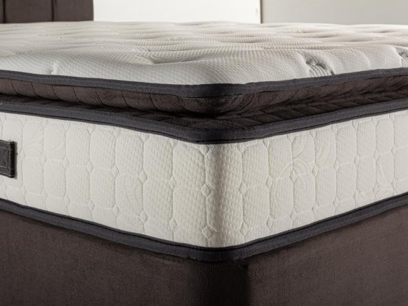 Niron King 90x190 cm Tam Ergonomik Pedli Lüks Yatak Tek Kişilik Orta Sert Özel Yatak - 2
