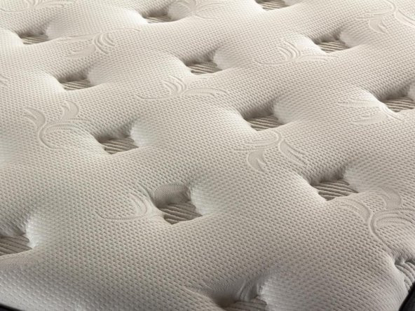 Niron King 90x190 cm Tam Ergonomik Pedli Lüks Yatak Tek Kişilik Orta Sert Özel Yatak - 5