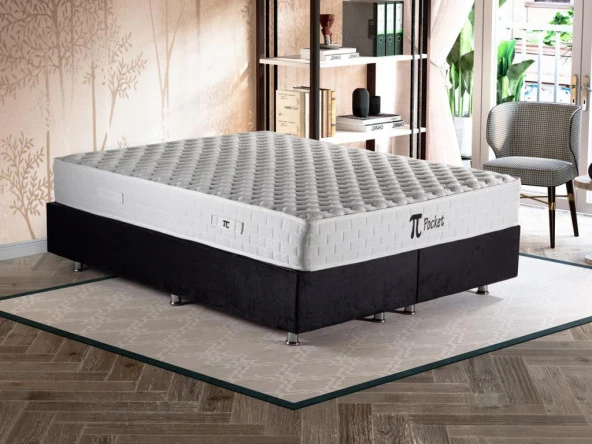 Pinotte Pi Pocket Çift Kişilik Lüks Full Ortopedik Paket Yaylı Yumuşak Yatak 160x200 cm