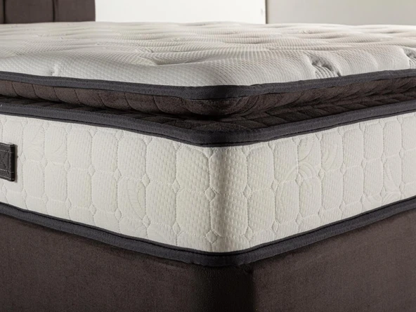 Niron King 200x200 Çift Kişilik Tam Ergonomik Pedli Lüks Yatak Orta Sert Özel Yatak - Resim 4