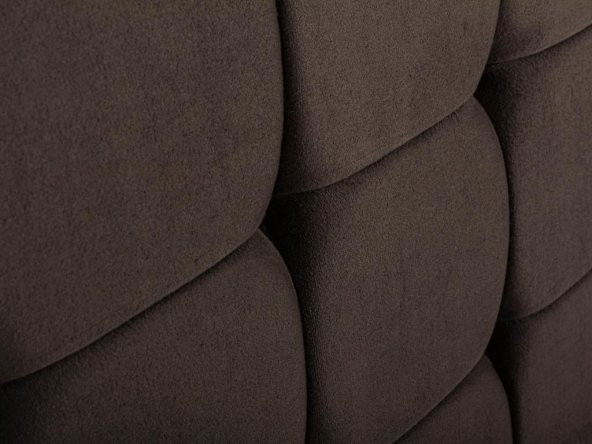 Niron Rama 160cm Çift Kişilik Başlık, Füme Soho Kumaş Yatak Başlığı - 2
