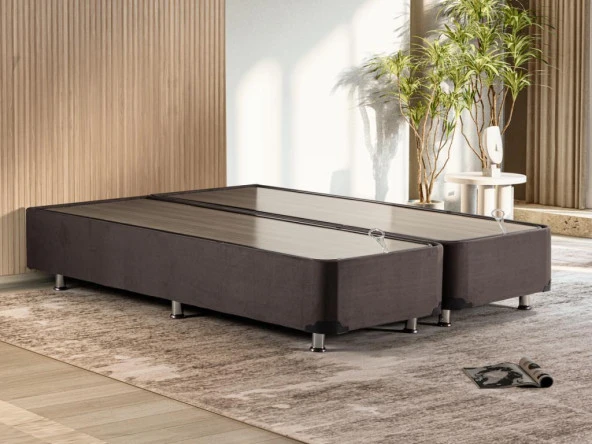 Niron Ela Füme Baza 160x200 Çift Kişilik Baza - Resim 2