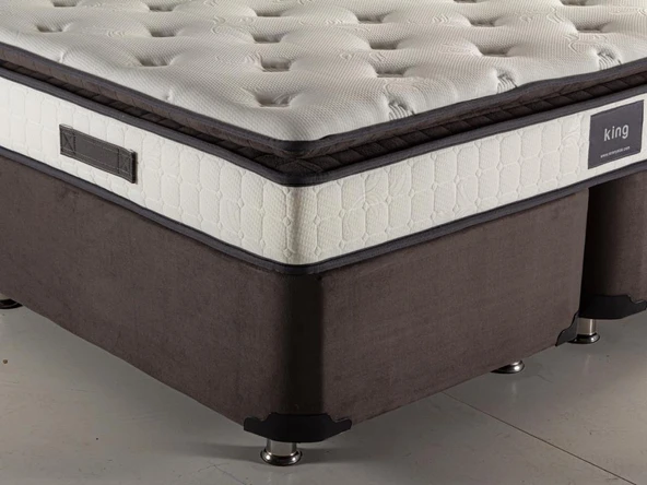 Niron King 200x200 Çift Kişilik Tam Ergonomik Pedli Lüks Yatak Orta Sert Özel Yatak - Resim 5