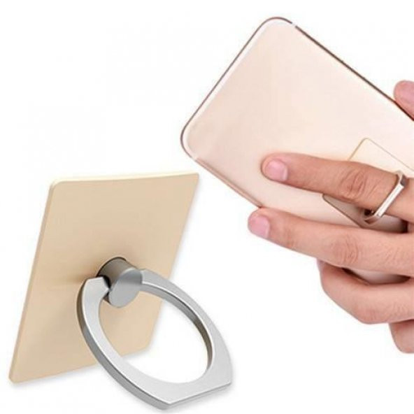 4 Adet Oynar Başlıklı Telefon Halkası Yüzük Tutucu Stand Selfie Yüzüğü - 2