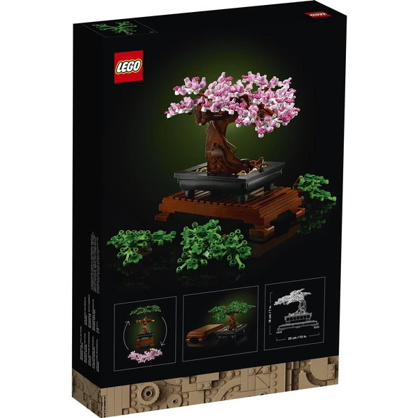 Orjinal Lego Creator Expert Bonsai Ağacı Yetişkinlere Özel Lego Oyuncakları Lego Creator Expert 10281 - Resim 4