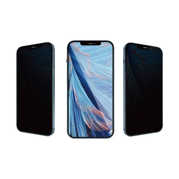 Vendas iPhone 14 Pro Uyumlu (14 Pro) W-iPrivacy HD Anti-Peep Cam Ekran Koruyucu - 5