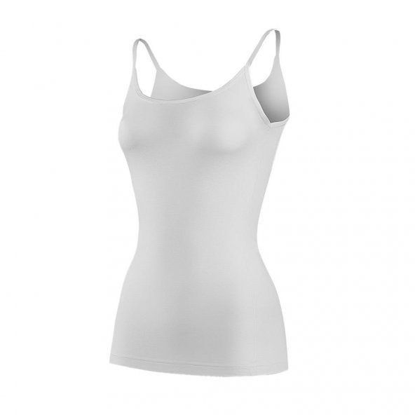 6 Adet Yıldız Bayan Bambu İp Askılı Atlet Beyaz 2360 ürün görseli