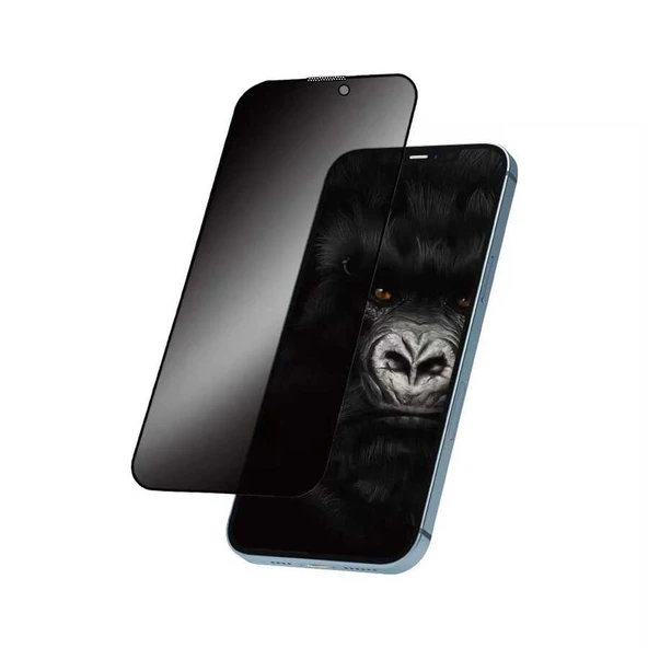 Vendas iPhone 14 Pro Uyumlu (14 Pro) W-iPrivacy HD Anti-Peep Cam Ekran Koruyucu - 12