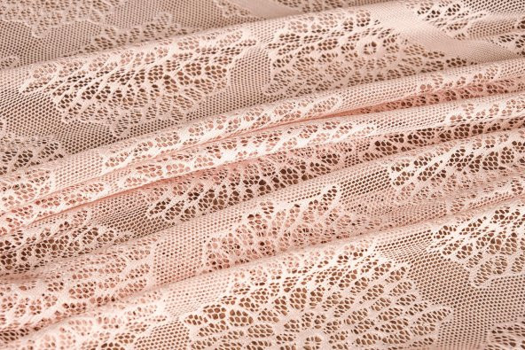 Finezza Ayçiçeği Lüx Raşel Dantel Pembe Masa Örtüsü 155x220 cm  - 1284 - 7