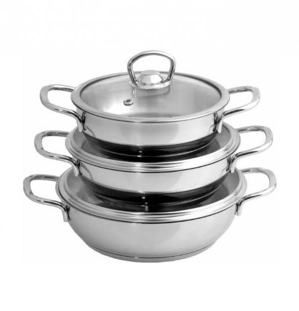 Sole Samira 6 Parça Cam Kapaklı Omlet Set - 2