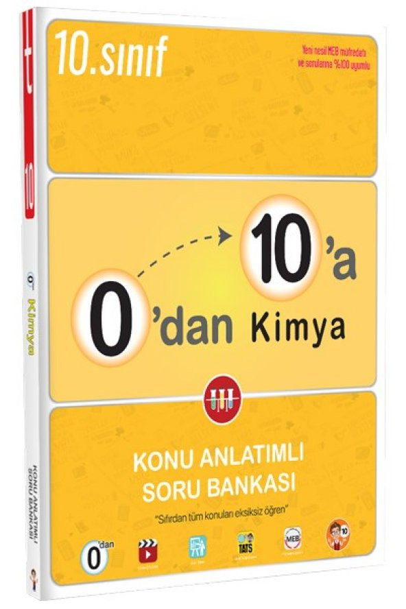 0dan 10a Kimya Konu Anlatımlı Soru Bankası - Tonguç Yayınları