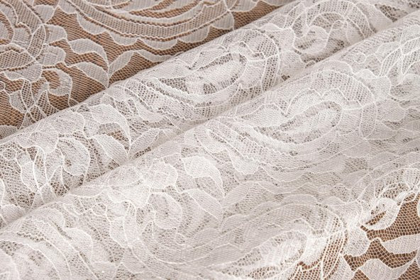 Finezza Şal Lüx Raşel Dantel Krem Masa Örtüsü 155x220 cm  - 1292 - 7