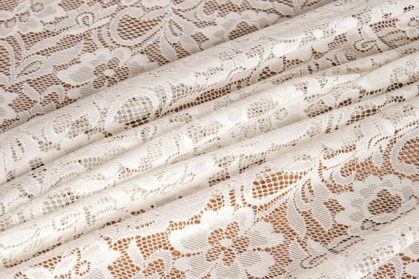 Finezza Yonca Lüx Raşel Dantel Krem Masa Örtüsü 155x220 cm  - 1293 - 8
