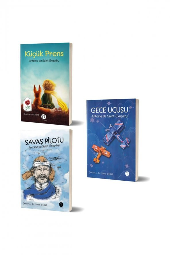 Küçük Prens Gece Uçuşu Savaş Pilotu - 3 Kitap Set