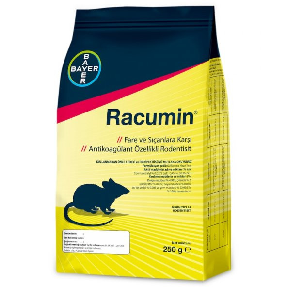 Bayer Racumin Fare ve Sıçan Yemi 250 Gr