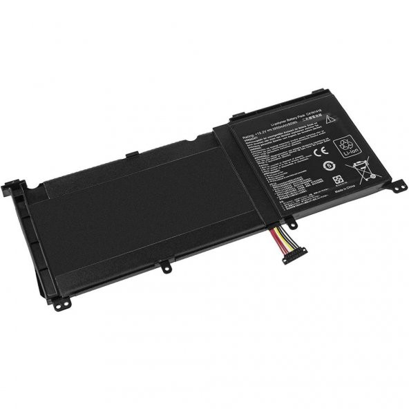Asus G501J, G501JW, C41N1416 Notebook Bataryası - 4 Cell - 3