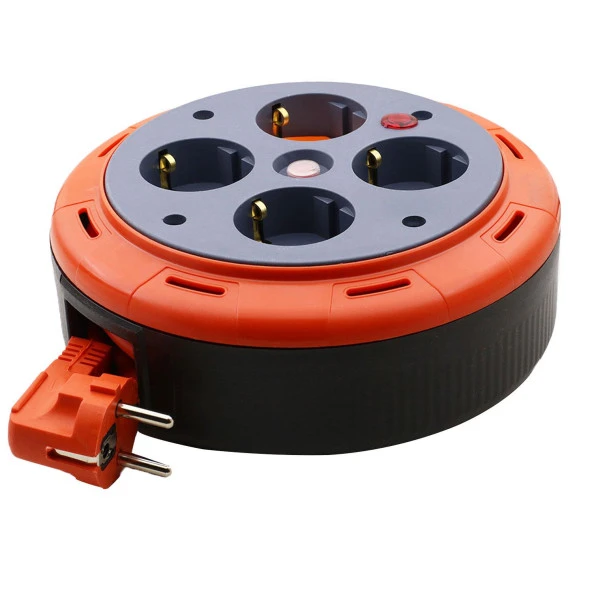 Bylion Plastik Makaralı Uzatma Kablosu Kapaksız 3x1 mm 5 Metre - Resim 5