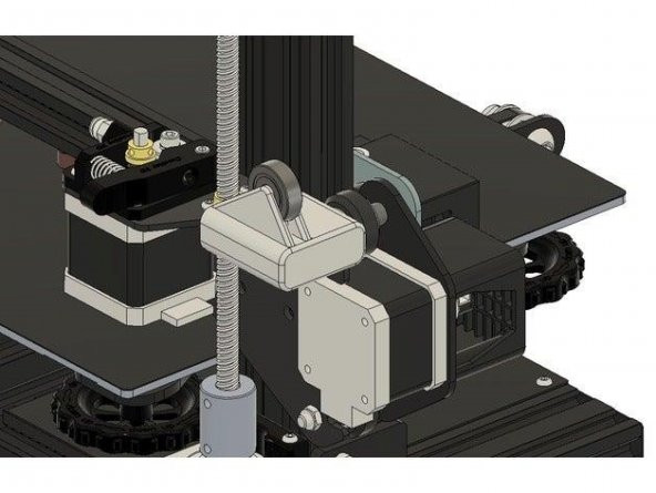 Ender 3 Pro Rulman Filament Kılavuzu Ve Yayın Sensörü Plastik Aparat - 2