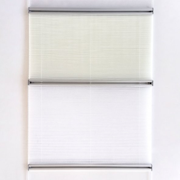 Katlanır Cam Balkon Perdesi - Plicell Plise Perde - Ofis Perdesi - Çiftli Sistem - 6