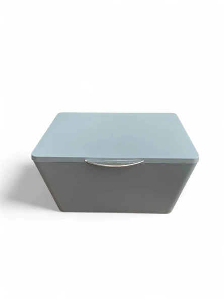 Gri, Kapaklı Saklama Ve Takı Kutusu - Brasil Model - Resim 3