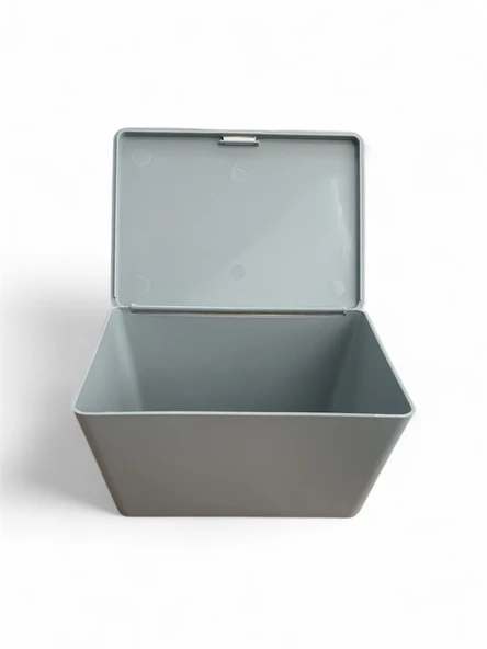 Gri, Kapaklı Saklama Ve Takı Kutusu - Brasil Model - Resim 5