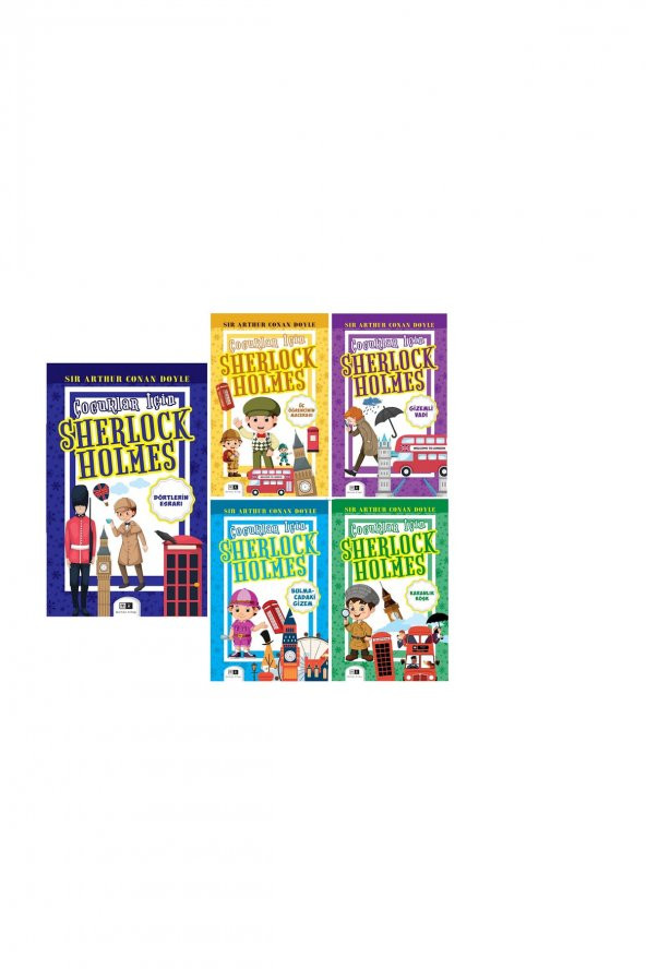 Çocuklar Için Sherlock Holmes 5 Kitap Set & 1
