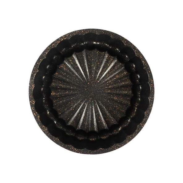 Serenk Fun Cooking Papatya Sarı Tart Kalıbı - 28 cm Alüminyum Döküm, Yanmaz Yapışmaz Granit Kaplama - Resim 3